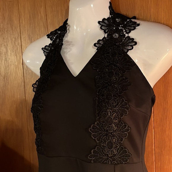 New AX Paris Long Gown Dress Navy Blue size 6 - Picture 2 of 8